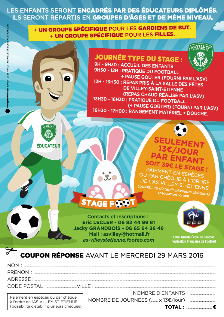 Actualité Stage De Paques 2016 Club Football Association Sportive De Villey Saint Etienne 6945